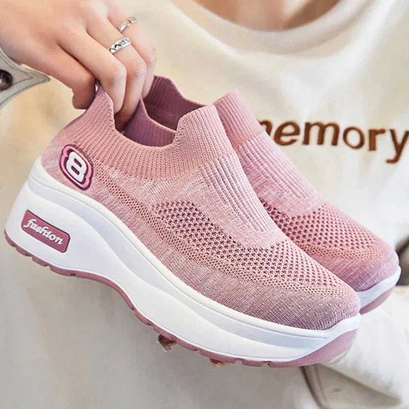 Zapatillas Malla Plataforma Premium