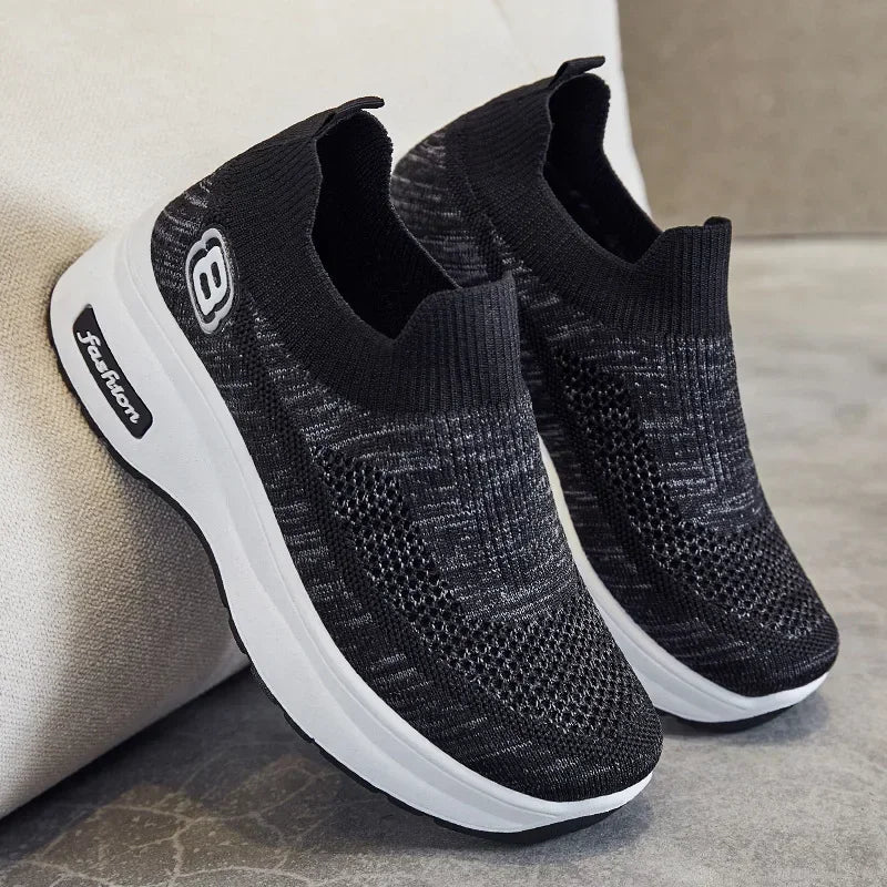 Zapatillas Malla Plataforma Premium